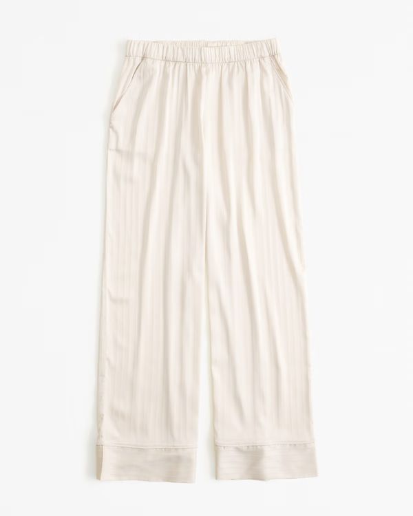 Satin Jacquard Sleep Pant | Abercrombie & Fitch (US)