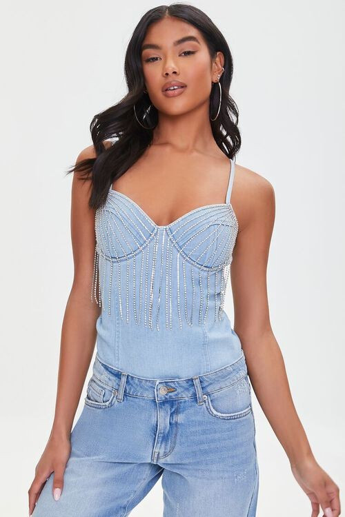 Denim Sweetheart Bodysuit | Forever 21 | Forever 21 (US)