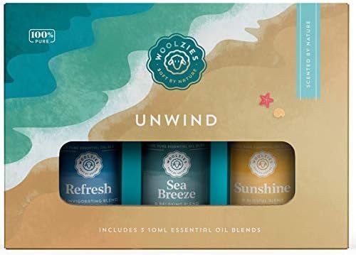 Woolzies 100% Pure & Natural Unwind Essential Oil Blend Set Therapeutic Grade | Incl. Refresh, Se... | Amazon (US)