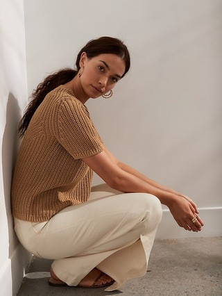 Organic Cotton Sweater Top | Banana Republic (US)
