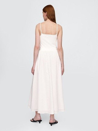 Compact Jersey Mixed Media Maxi Dress | Gap (US)