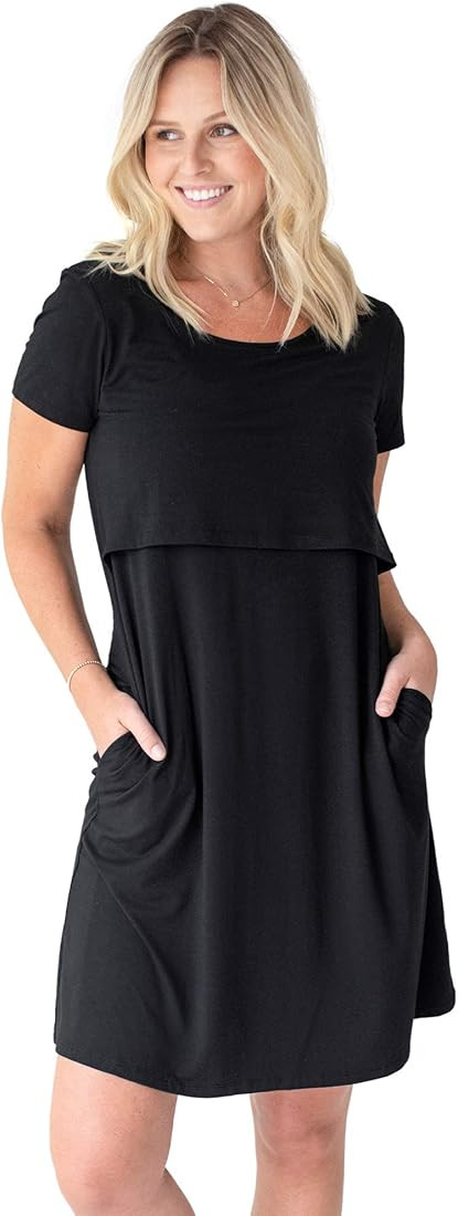 Kindred Bravely Eleanora Ultra Soft Maternity and Nursing Nightgown and Lounge Dress | Amazon (US)