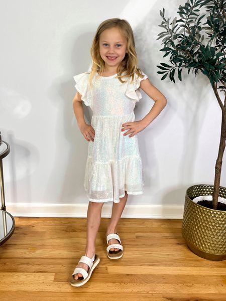 Cutest little girls dress. K is wearing size 6. Available in a bunch of colors! 

#amazonfashion #founditonamazon #founditonamazonfashion