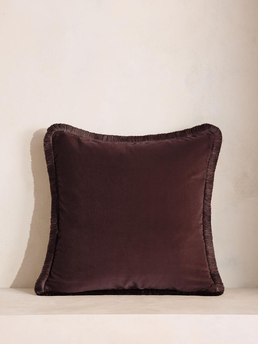 Margeaux Square Cushion, Aubergine | Soho Home Ltd