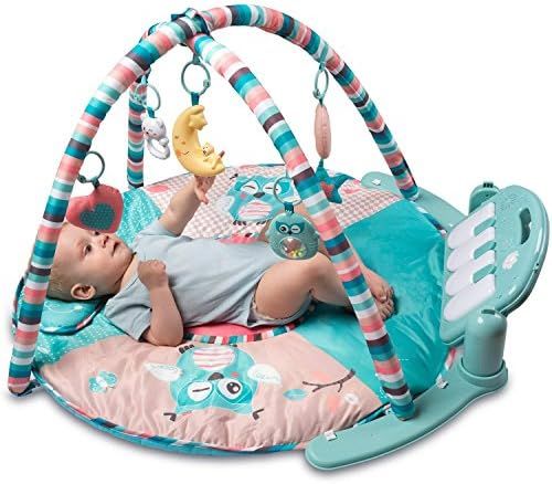 Tapiona Large Baby Play Gym, Kick and Play Piano Infant Activity Mat for Babies 0+, 5 Baby Activi... | Amazon (US)