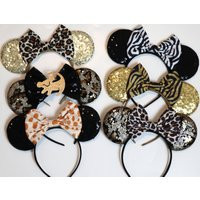 Leopard Minnie Mouse Ears, Cheetah Kids Adult Queen Animal Kingdom, Lion King Mickey Ears | Etsy (US)