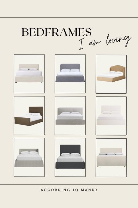 Beds I am loving // bed frames 

Bedroom decor, bedroom furniture

 

#LTKhome #LTKsalealert
