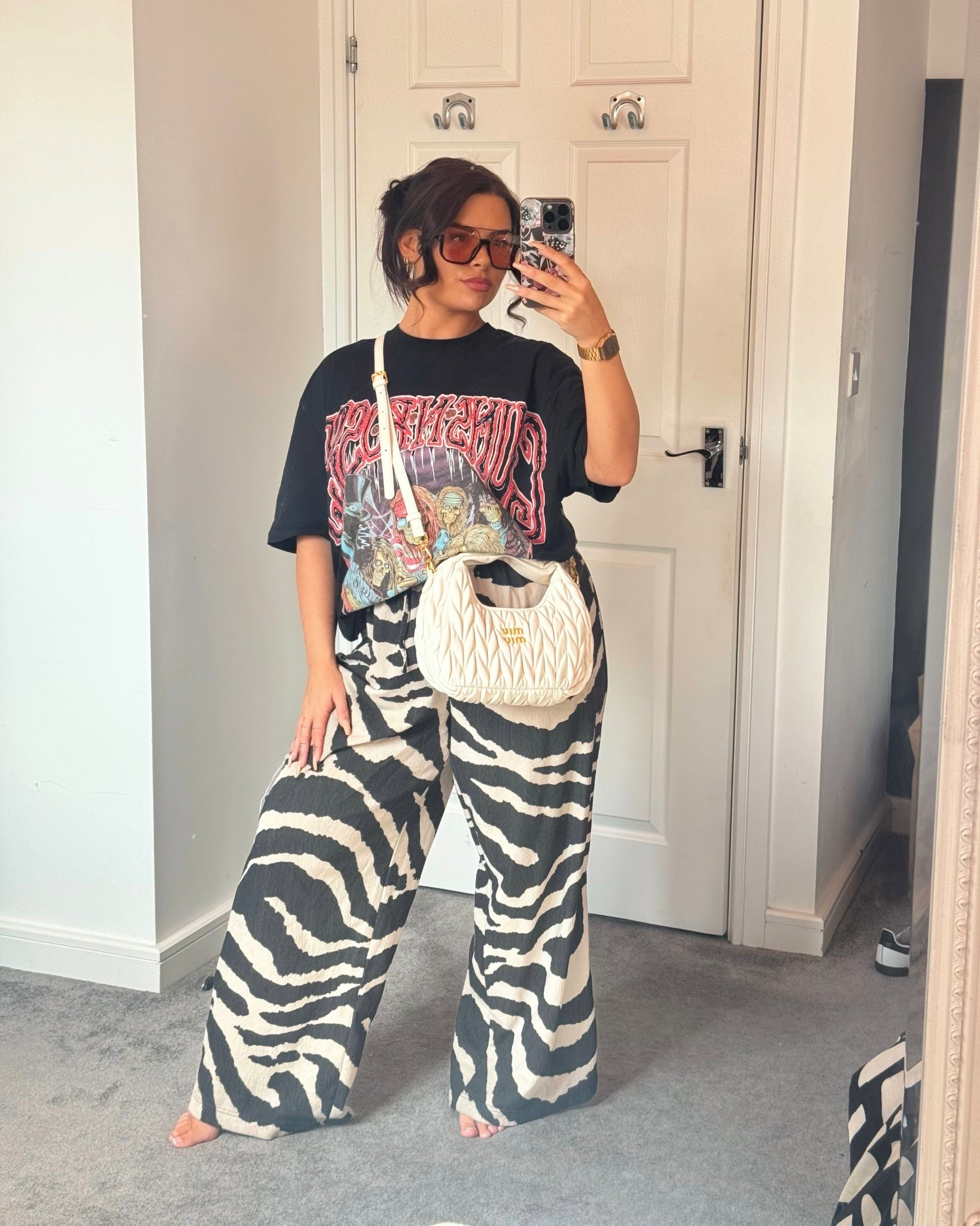 Zebra print and a band tee will always be a gorgeous fit!! 

#LTKgrwm #LTKSpringSale #LTKootd