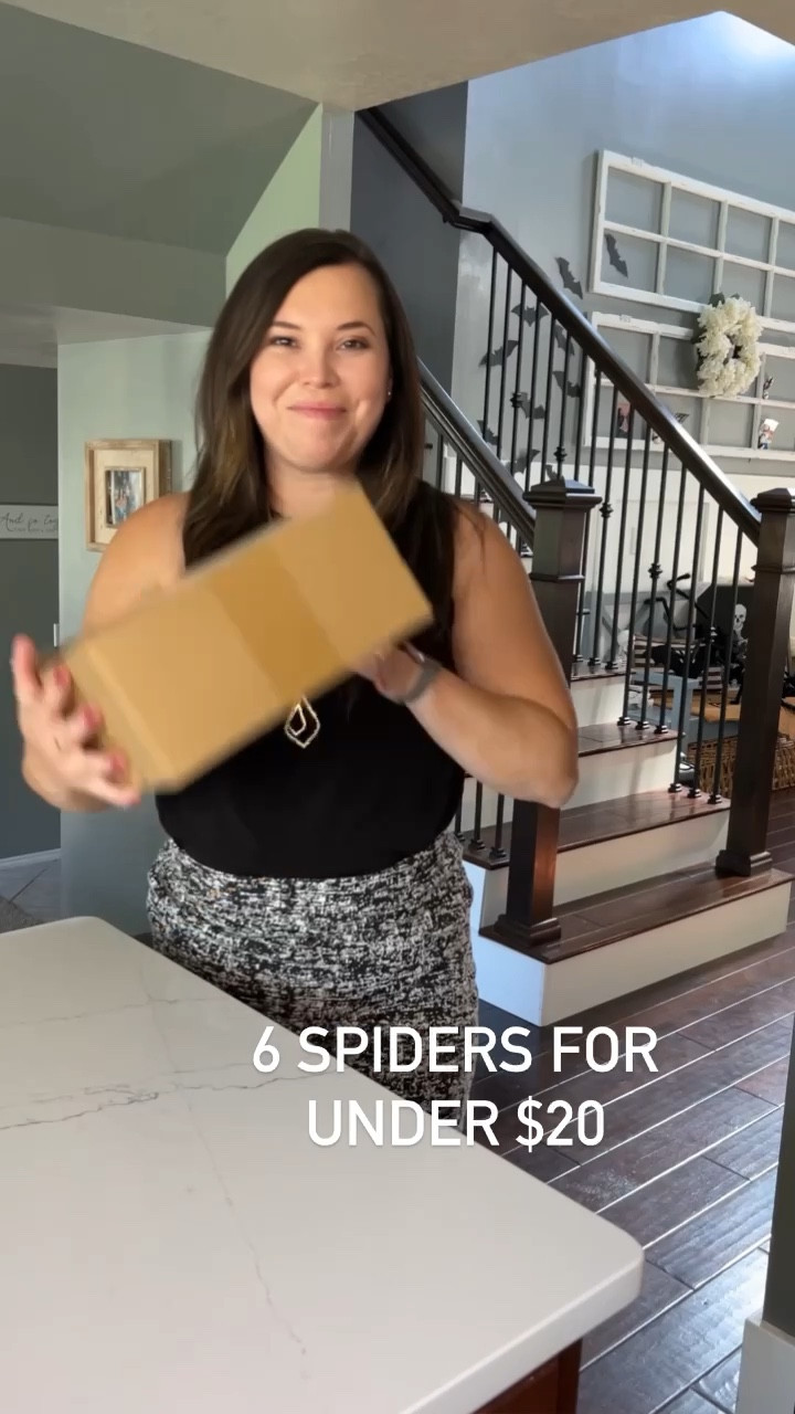 6 Halloween spiders for under $20! They come in various sizes and are a total steal! #ltkhalloween 

#LTKfamily #LTKhome