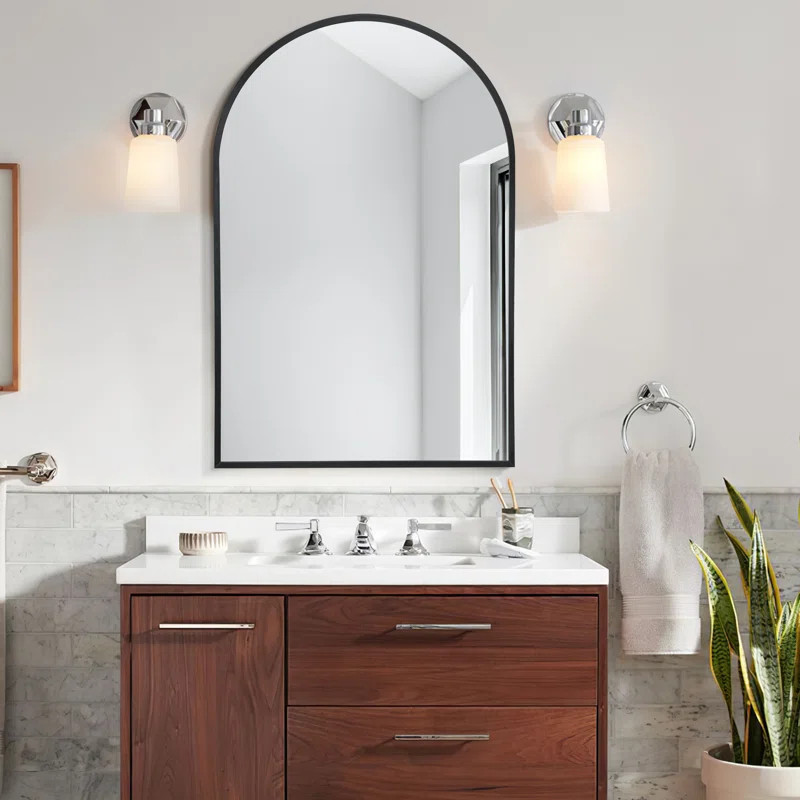 Vercher Arch Metal Wall Mirror (Set of 2) | Wayfair North America