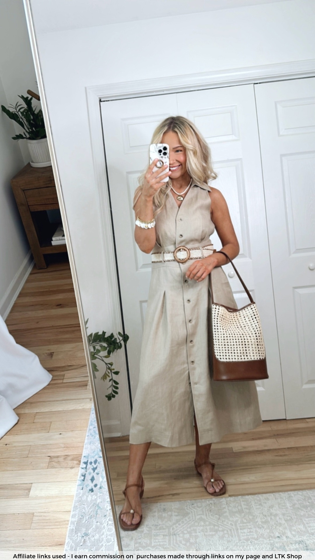 Neutral summer dress 