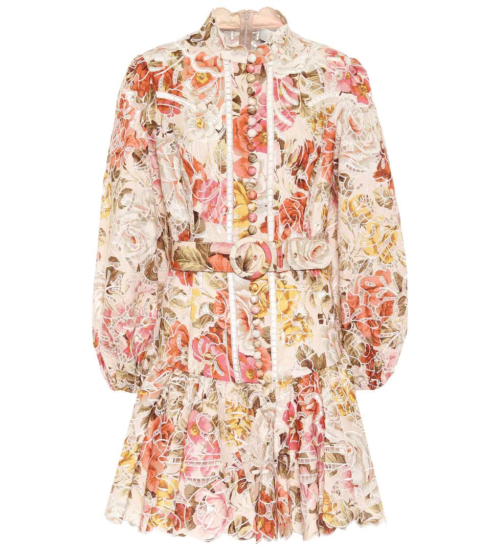 Bonita floral linen minidress | Mytheresa (US/CA)