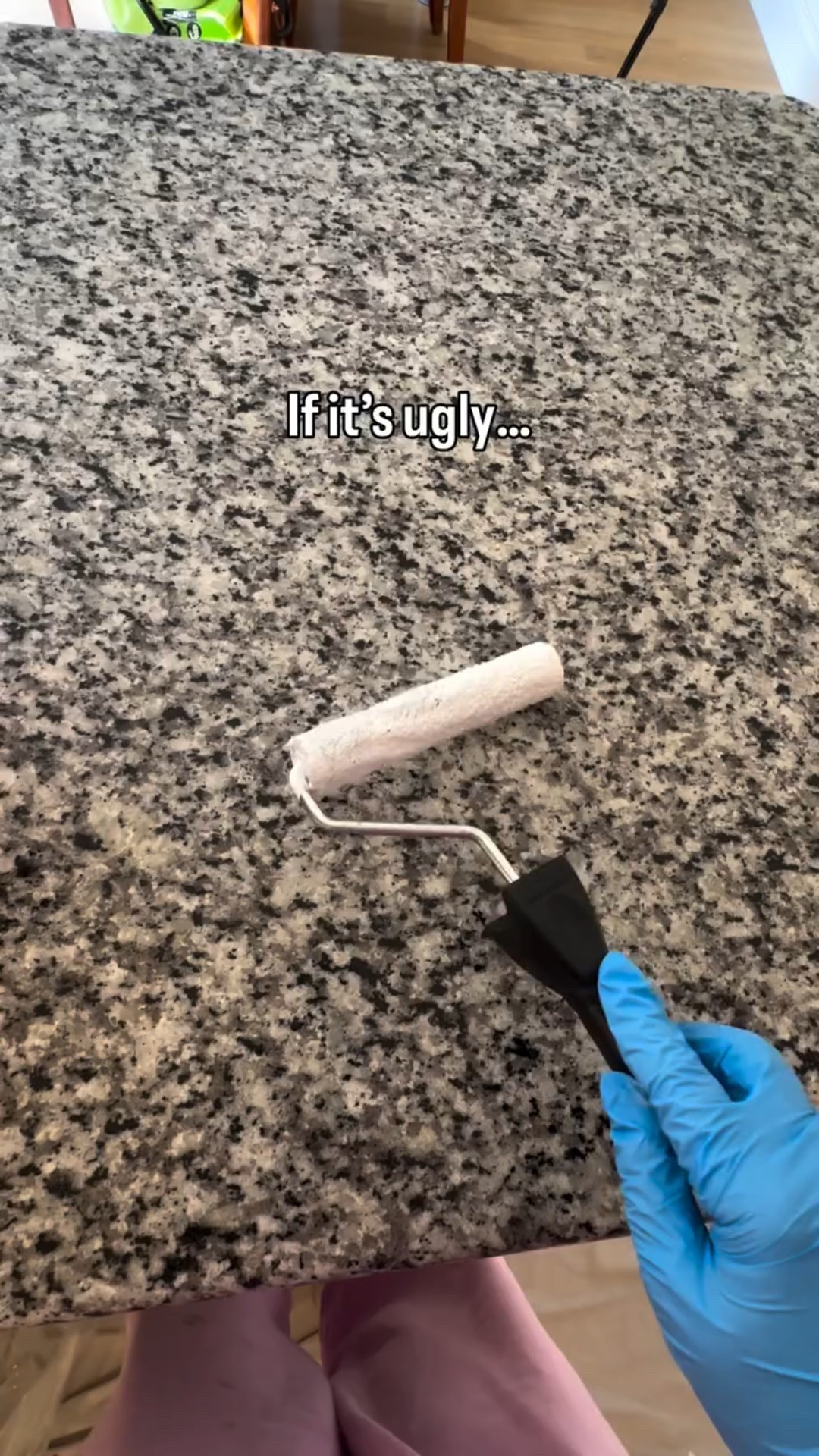 If it’s ugly: paint it. 

Last fall while I was renovating my kitchen, I decided to transform my dark speckled granite countertops into a white carrara marble finish simply by painting them! It took me three base coats of white primer, and then I added “veining” by dragging a skinny paint brush dipped in charcoal grey paint and misting it with water for a feathered effect.

But won’t they get damaged? That’s where the epoxy topcoat comes in. The epoxy adds a shine and protects the new “marble” from everyday kitchen use. I’m almost one year into using mine and they’ve been holding up great!

The countertop kits have everything you need from start to finish. Full tutorial is available on AllisonSkiff.com

#DIY #homeimprovement #kitchenrenovation #kitchenremodel #budgetfriendly #diycountertops #kitchentransformation #kitchendesign #diyprojects #marble #fauxmarble #countertops #transformation #beforeandafter #home #lovewhereyoulive 

Moody | Cozy | Cozy Interiors | Moody Aesthetic | Secondhand | vintage | home improvement | renovation | traditional | interior design | design inspo | home decor | antiques | thrifted finds | collected home | thrifting | affordable decor | DIY | facebook marketplace  | FBMP | estate sales | sustainable | upcycle | Nashville