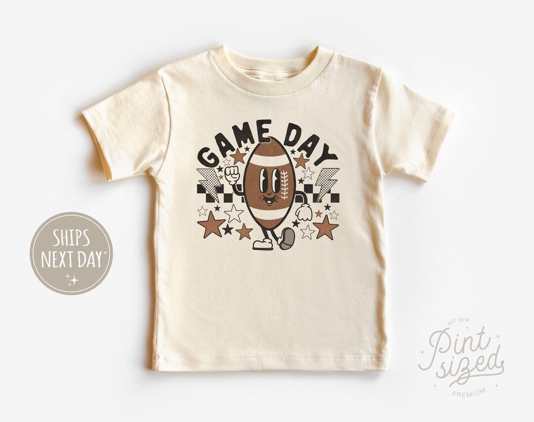 Game Day Toddler Shirt Retro Fall Kids Shirt Cute Football - Etsy | Etsy (US)