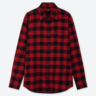 MEN FLANNEL CHECKED LONG-SLEEVE SHIRT | UNIQLO (US)