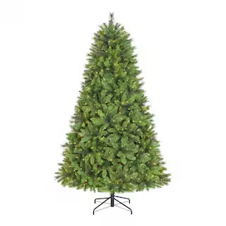 7.5 ft. Oxford Pine LED Pre-Lit Artificial Christmas Tree T13 | The Home Depot