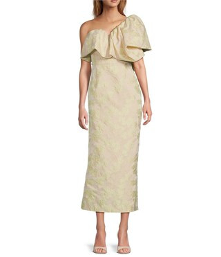 Antonio Melani Jordyn Floral Jacquard One Shoulder Dress | Dillard's | Dillard's