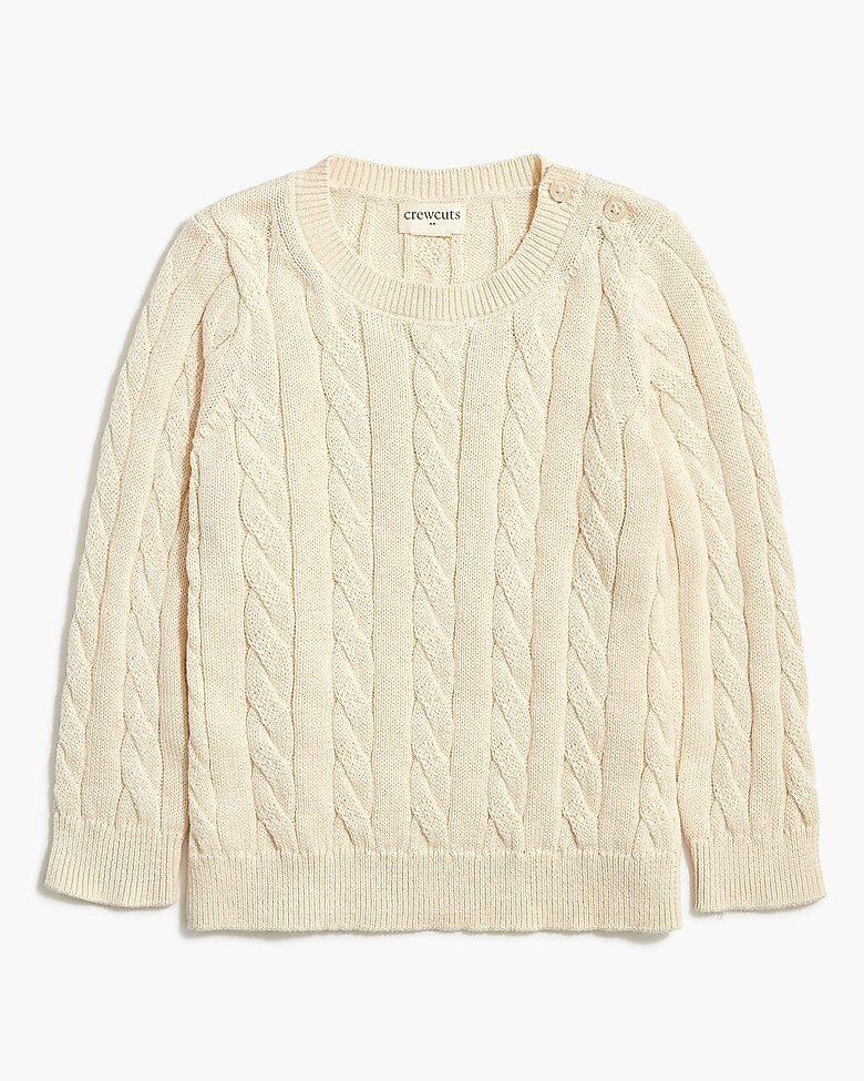 Baby & toddler cotton cable-knit sweater | J.Crew Factory