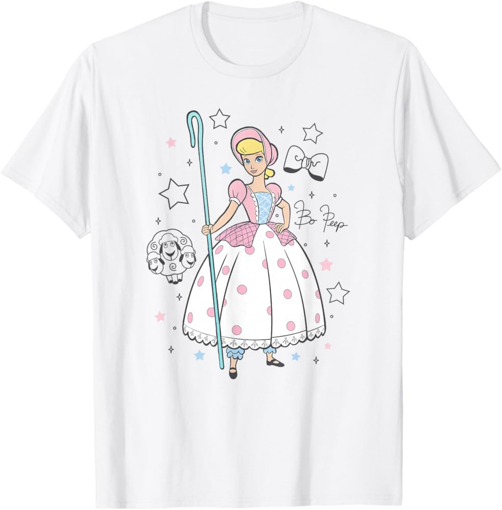 Disney Pixar Toy Story Bo Peep's Signature Portrait T-Shirt | Amazon (US)