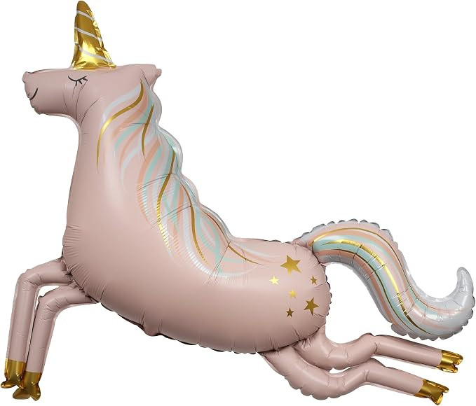 Meri Meri Magical Unicorn Foil Balloon (Pack of 1) - XL Pastel Rainbow Unicorn Party Decoration w... | Amazon (US)