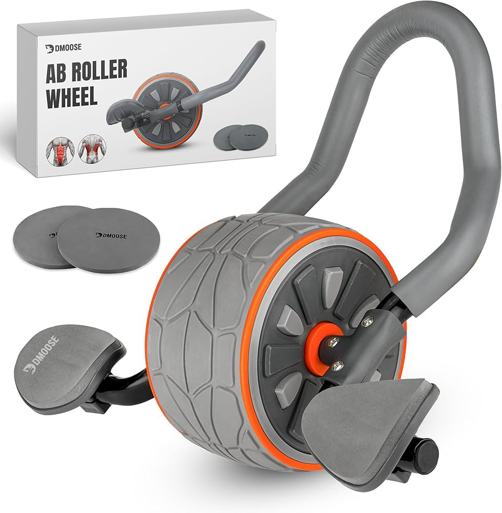 DMoose Fitness Ab Roller Wheel with Elbow Support & 2 Knee Pads - Abdominal Trainer Roller for Co... | Amazon (US)