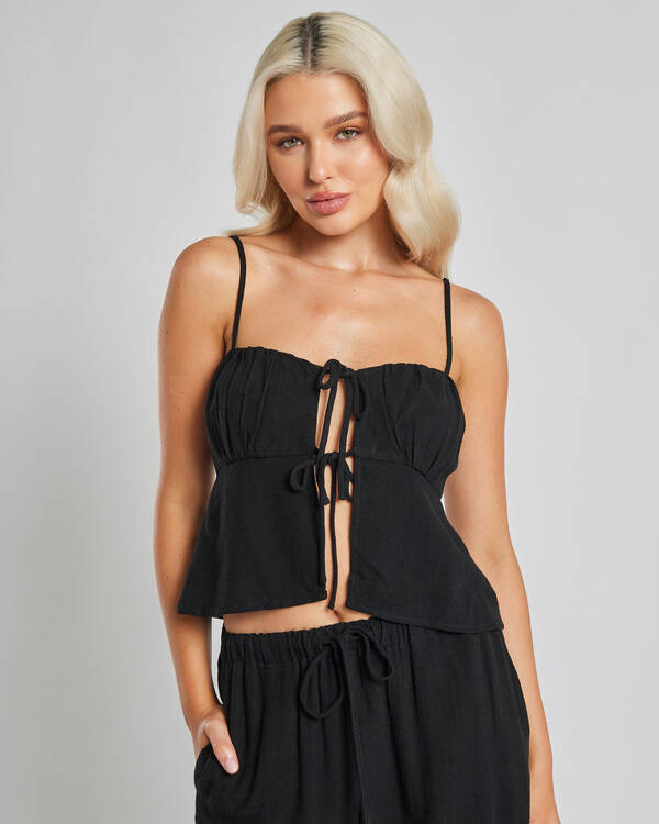 Zelm Dallis Tie Front Top | City Beach (US)