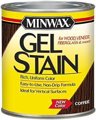 Minwax 260914444 Interior Wood Gel Stain, 1/2 pint, Coffee | Amazon (US)