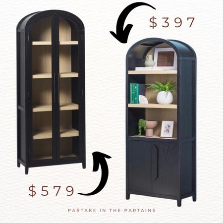 Black, arched cabinet and the price is the best part!

#LTKHome #LTKFamily