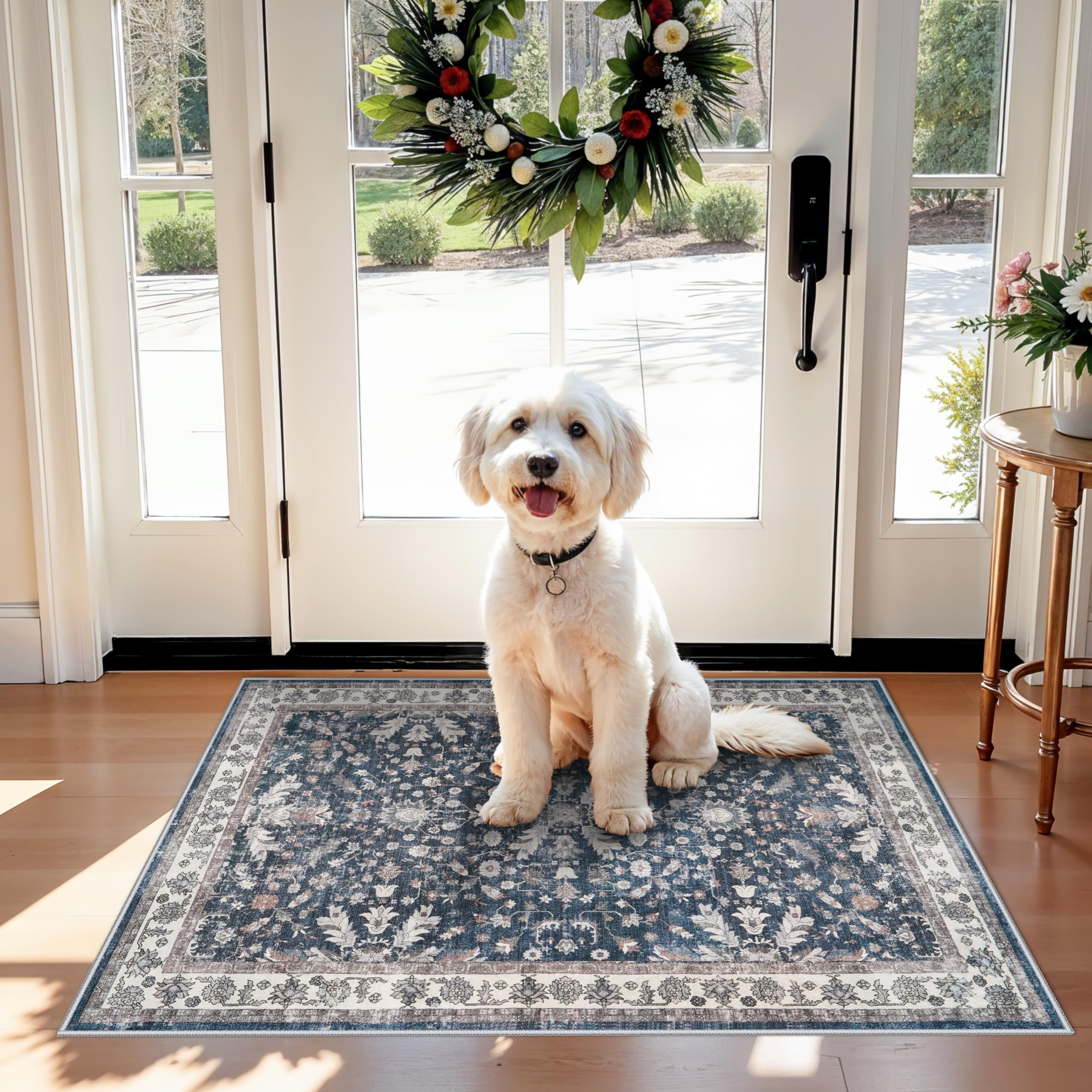 2x3 Non-Slip Washable Kitchen Rug - Boho Soft Small Area Rug for Sink, Entryway, Pet Area & Bathr... | Amazon (US)