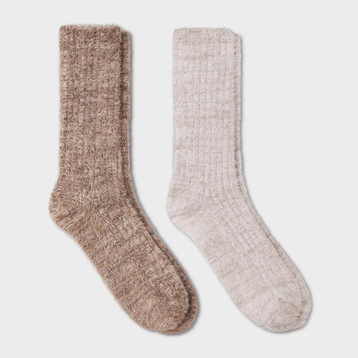 Women's 2pk Feather Cozy Crew Socks - Auden™ 4-10 | Target