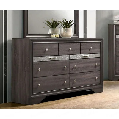 Dresser Hidden Jewelry Drawer English Dovetail Silver Accents Round Knobs   Bedroom Furniture | Wayfair North America