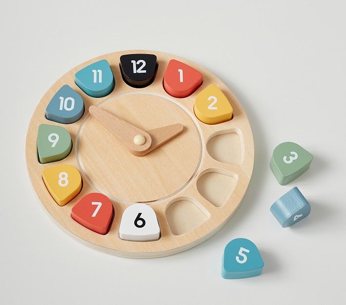 Wooden Clock Puzzle | Pottery Barn Kids