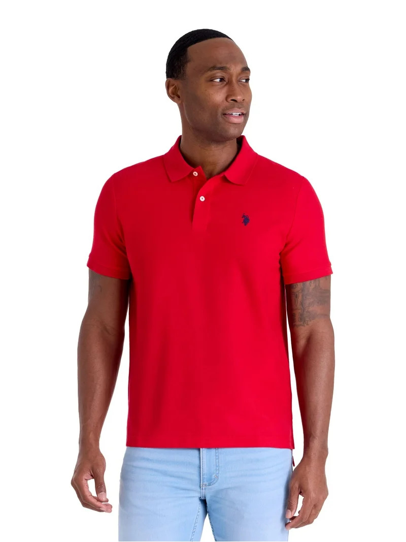 U.S. Polo Assn. Men's Performance Pique Polo Shirt | Walmart (US)