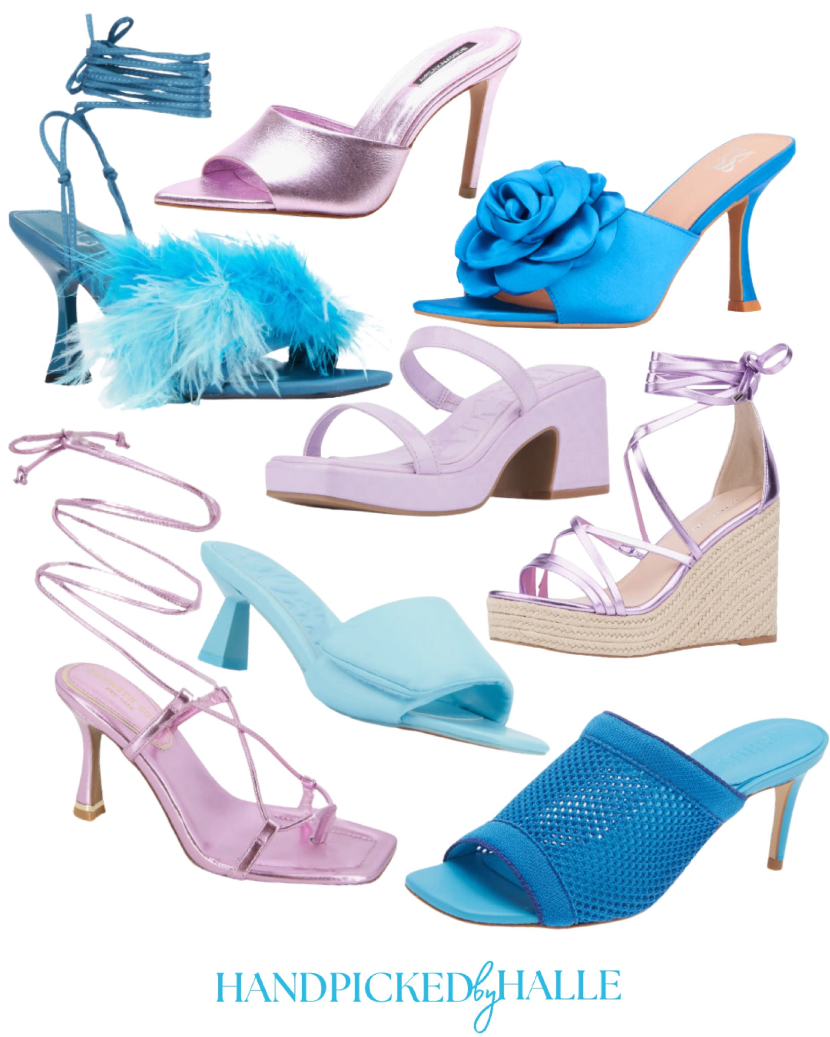BLUE AND PURPLE HEELS🩵💜 ALL ON SALE!