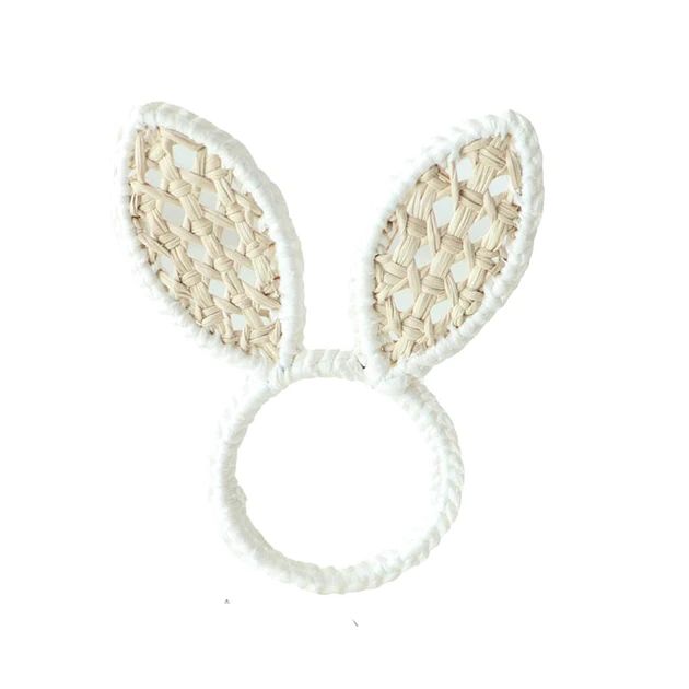 Woven Bunny Napkin Rings | Cailini Coastal