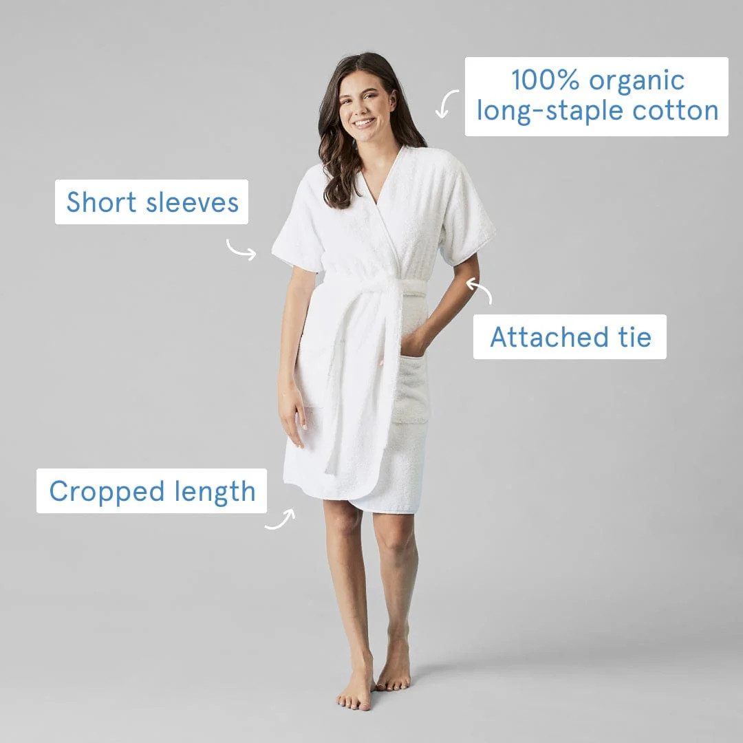 Women’s Personalized Short Luxury Robe | Weezie Towels | Weezie Towels