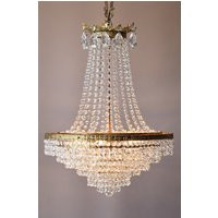 Rare Vintage Crystal Chandelier French Empire Antique Style Chandelier, Home Interior Lighting Ballr | Etsy (UK)