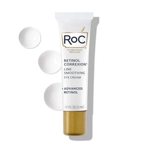 RoC Retinol Correxion Under Eye Cream for Dark Circles & Puffiness, Daily Wrinkle Cream, Anti Aging Skin Care Treatment Women and Men, 0.5 oz (Packaging May Vary) | Amazon (US)