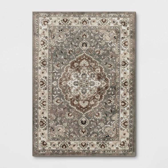 Rowland Companion Persian Woven Accent Rug Gray - Threshold™ | Target