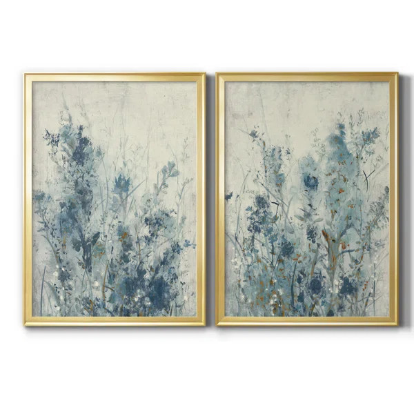 UA CH Blue Spring I - 2 Piece Picture Frame Painting Set on Canvas (Set of 2) | Wayfair North America