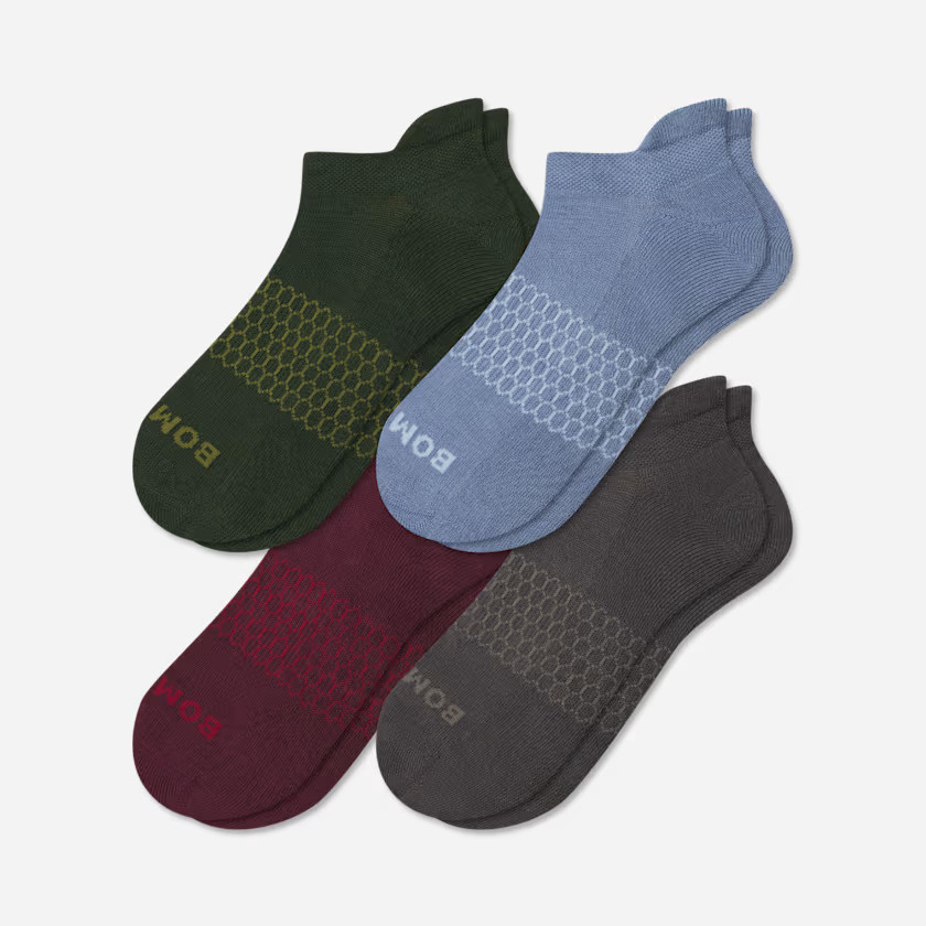 Men's Solids Ankle Sock 4-Pack | Bombas