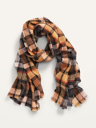 Plaid Flannel Blanket Scarf For Women | Old Navy (US)