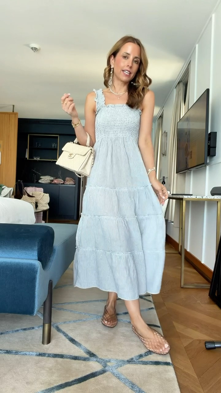 My outfit of the day. Mom outfit. Elevated casual outfit. 100% European linen midi dress. My Geneva outfit of the day. Summer dress. Summer outfit. Europe outfit. Vacation outfit. Resort outfit. Coastal outfit. Resort wear. Woven ballet flats are TTS.

#LTKootd #LTKTravel #LTKWorkwear