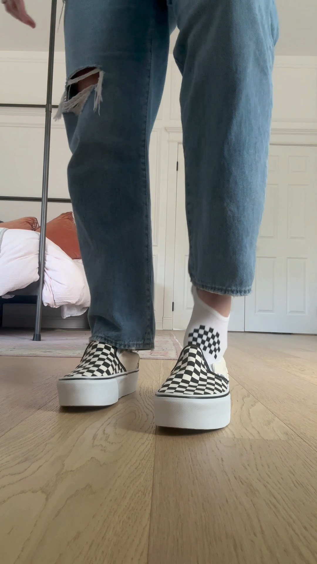 Nothing beats a classic with a platform twist 🤘🏼💕 #vans #checkerboad #oldschool 

#LTKshoecrush #LTKmidsize #LTKVideo