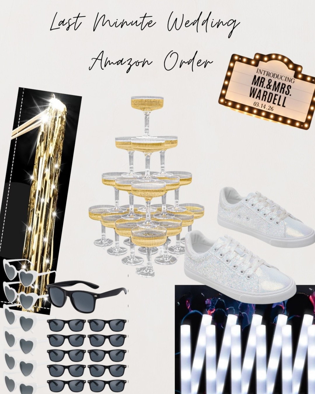 Last minute wedding things that are in my Amazon cart! #amazon #wedding #reception #lastminute #partyfavors

#LTKWedding #LTKSaleAlert