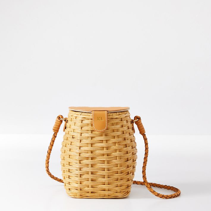 Seaside Wicker Crossbody Bag | Mark and Graham