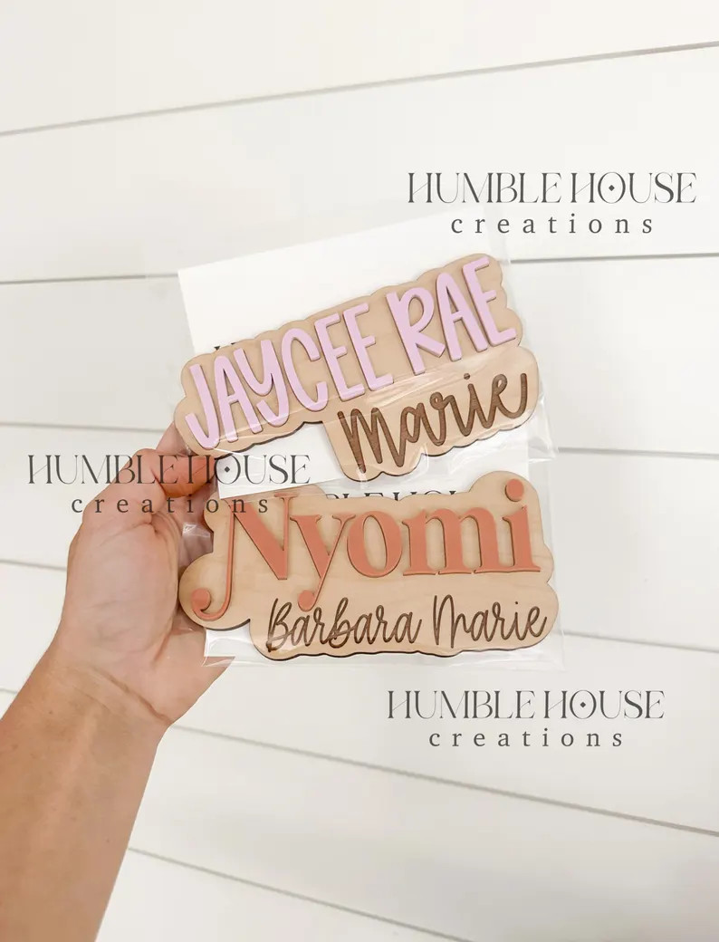 Hospital Name Announcement, Baby Shower Gift, Hospital Plaque, Baby Name Sign- Name Announcement,... | Etsy (US)