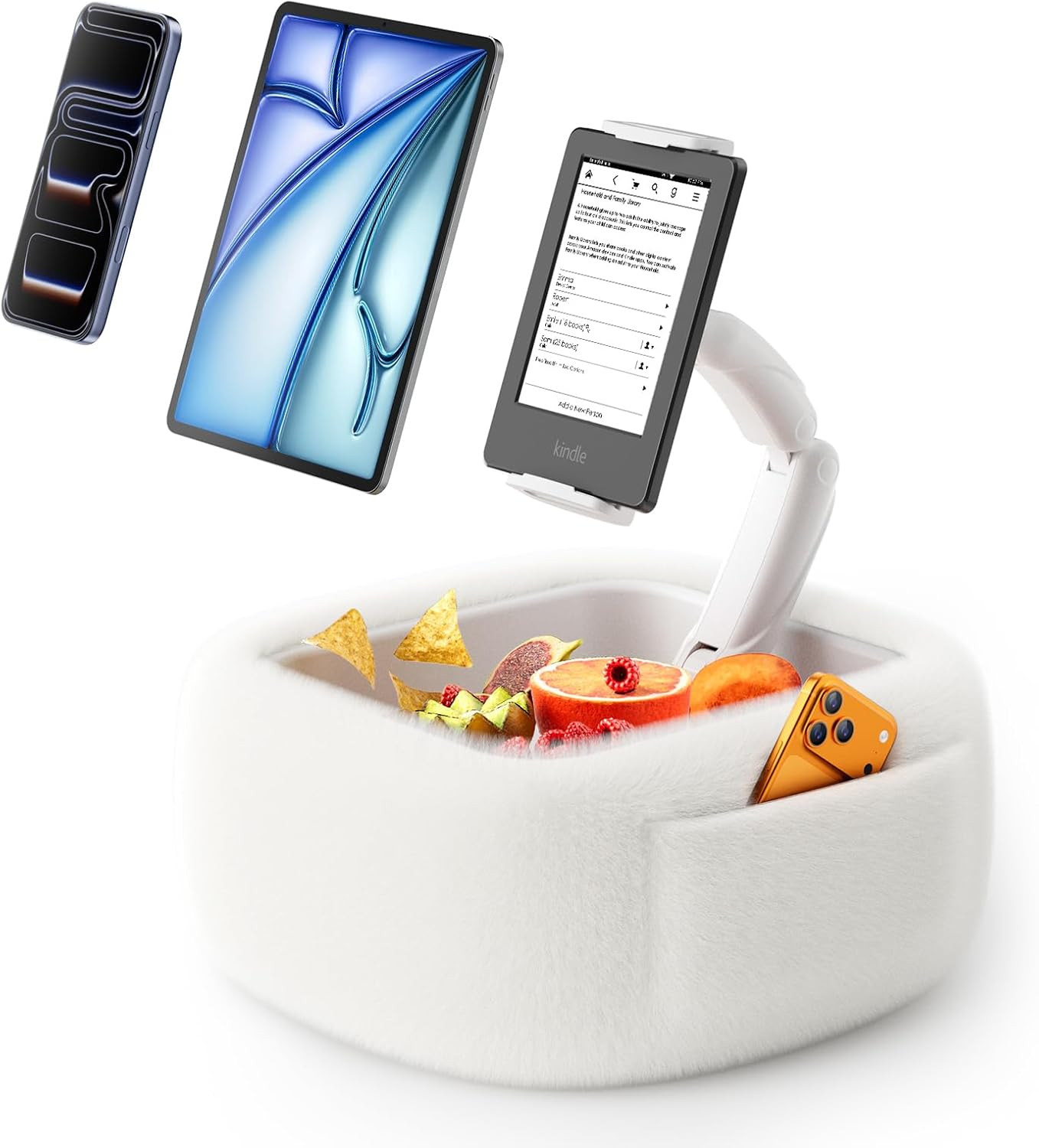LULULOOK Tablet Pillow Stand for Kindle/iPad, Kindle Holder for Bed, White | Amazon (US)