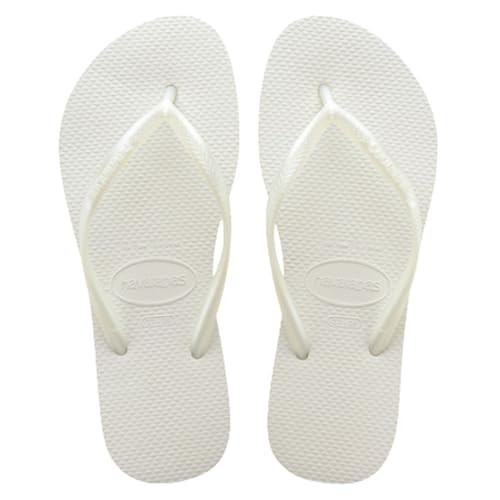 Havaianas - Slim, stylish, robust and versatile flip flops for women with textured soles for grip and support, White, 12.5-13 Women | Amazon (US)