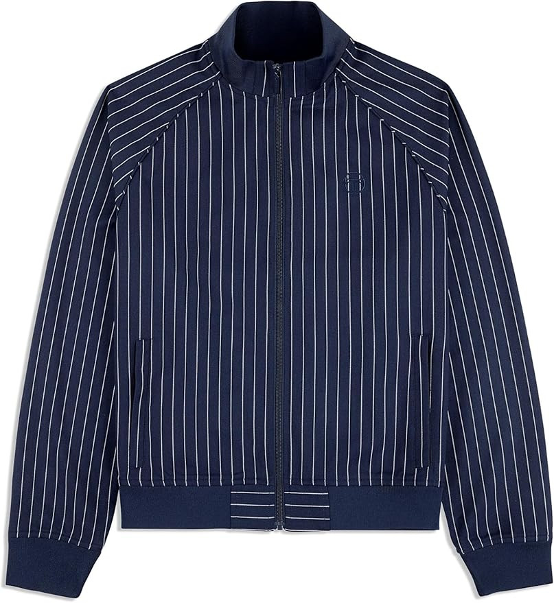 Sergio Tacchini Men's Gessato Suiting Track Jacket- Maritime Blue | Amazon (US)